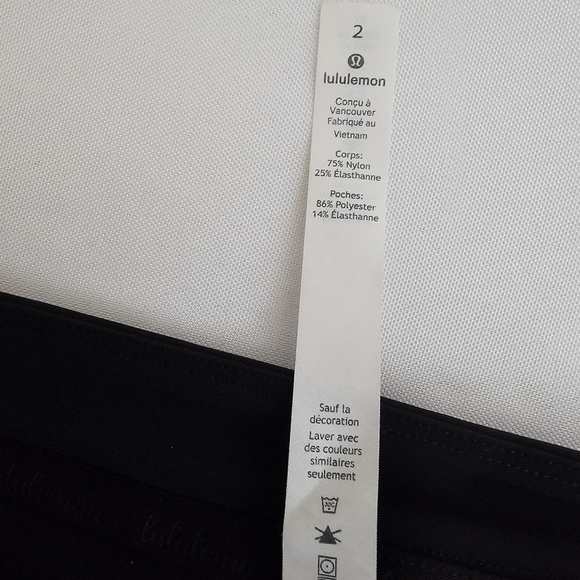 Lululemon On The Move Pant Black Tapered Slim Fit Size 2 - Picture 9 of 15